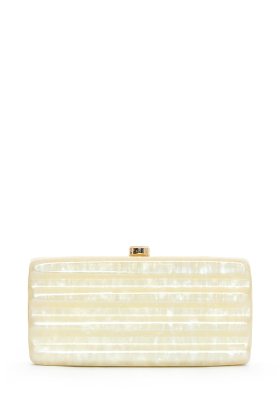 Clutch Acrílico Bege - DG55132 Curadoria Dress & Go