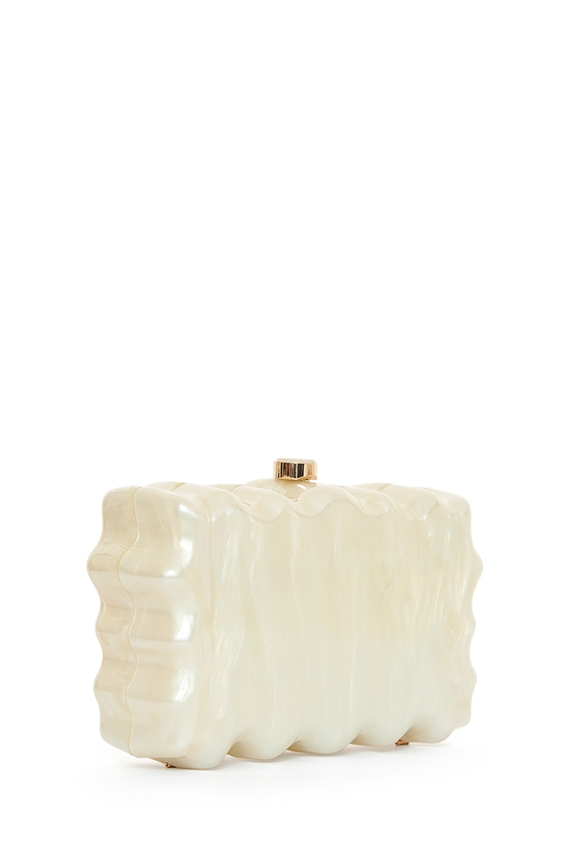 Clutch Acrílico Bege - DG55133 Curadoria Dress & Go