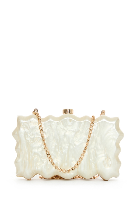 Clutch Acrílico Bege - DG55133 Curadoria Dress & Go