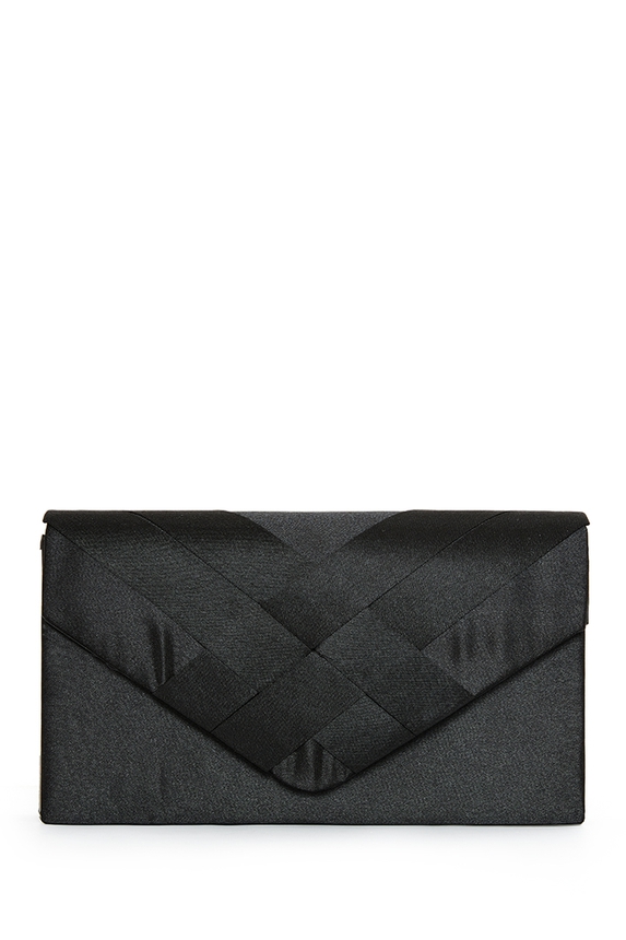 Clutch Cetim Preto - DG76871 Curadoria Dress & Go