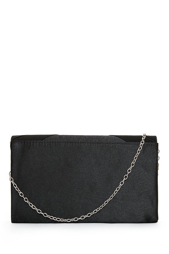Clutch Cetim Preto - DG76871 Curadoria Dress & Go