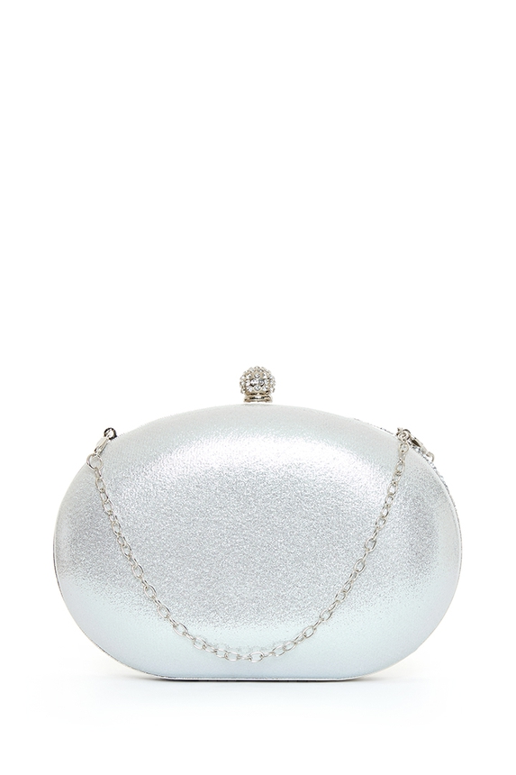 Clutch Lurex Prata - DG76834 Curadoria Dress & Go