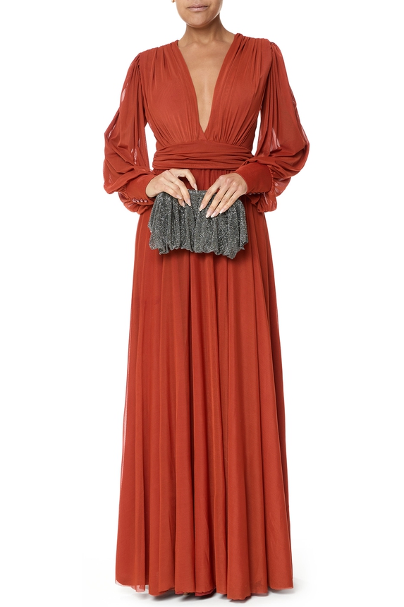 Clutch Metal Cinza - DG55063 Curadoria Dress & Go