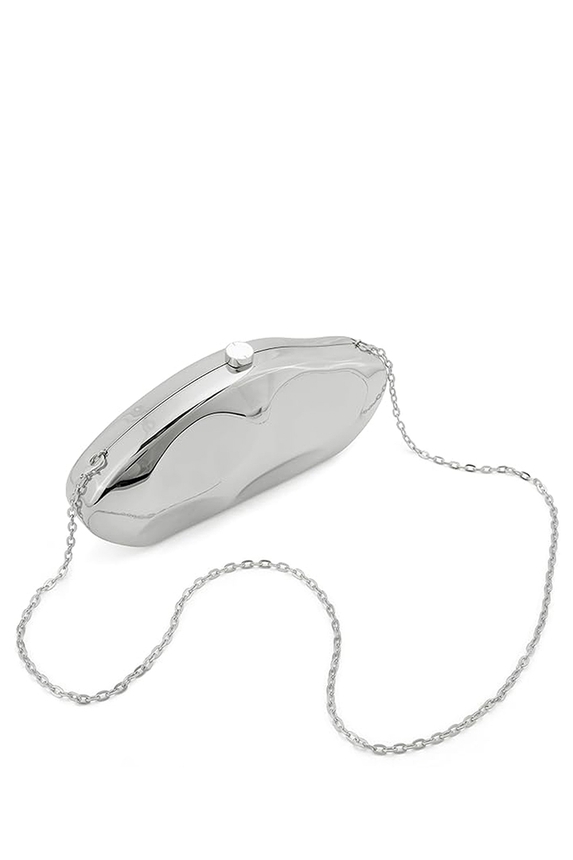 Clutch Metal Prata - DG55130 Curadoria Dress & Go
