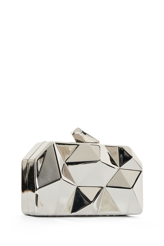Clutch Metal Prata - DG76870 Curadoria Dress & Go