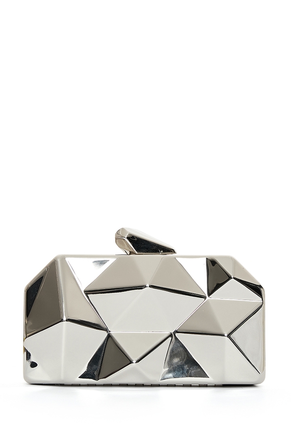 Clutch Metal Prata - DG76870 Curadoria Dress & Go