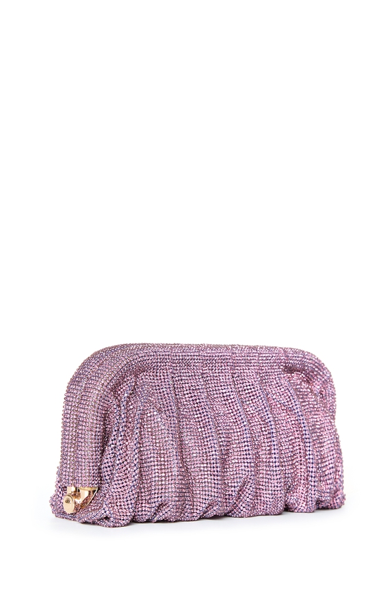 Clutch Metal Roxo - DG55022 Curadoria Dress & Go