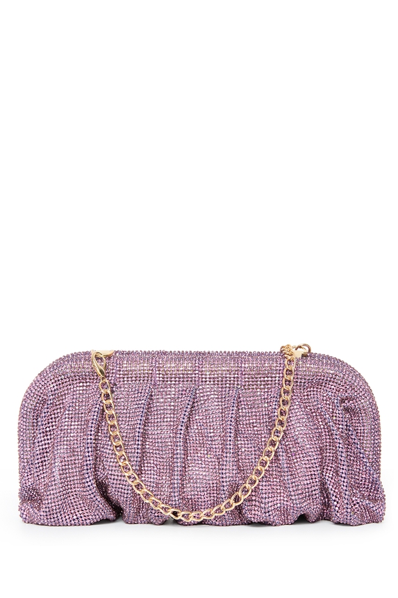 Clutch Metal Roxo - DG55022 Curadoria Dress & Go