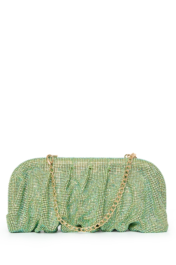 Clutch Metal Verde - DG55025 Curadoria Dress & Go
