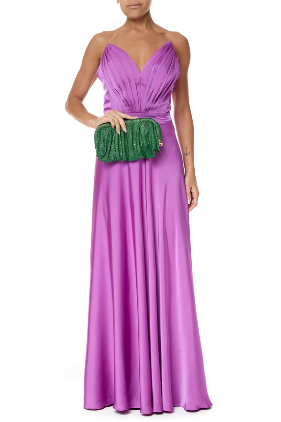 Clutch Metal Verde Musgo - DG55028 Curadoria Dress & Go