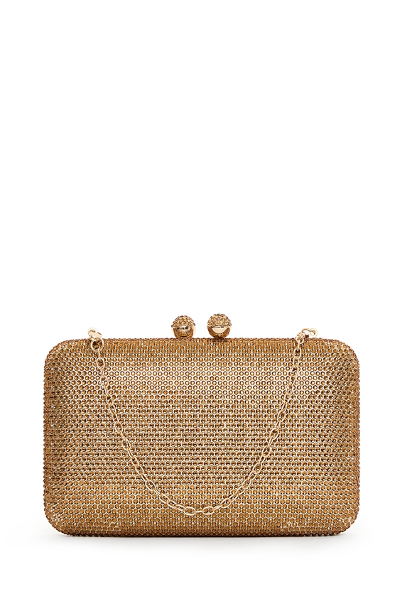 Clutch Paetê Dourado - DG55126 Curadoria Dress & Go
