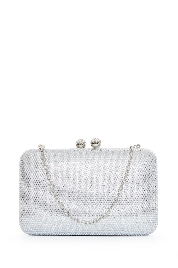 Clutch Paetê Prata - DG55128 Curadoria Dress & Go