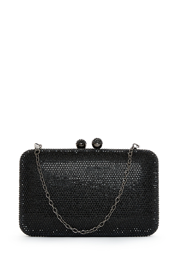 Clutch Paetê Preto - DG55127 Curadoria Dress & Go