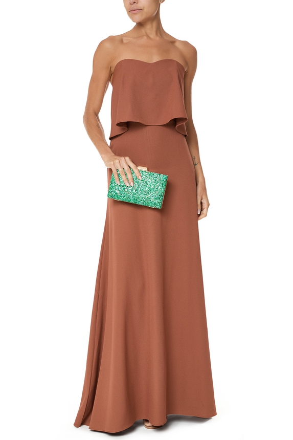 Clutch Paetê Verde - DG55054 Curadoria Dress & Go