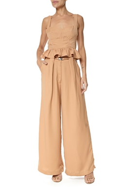 Conjunto Crepe Marrom