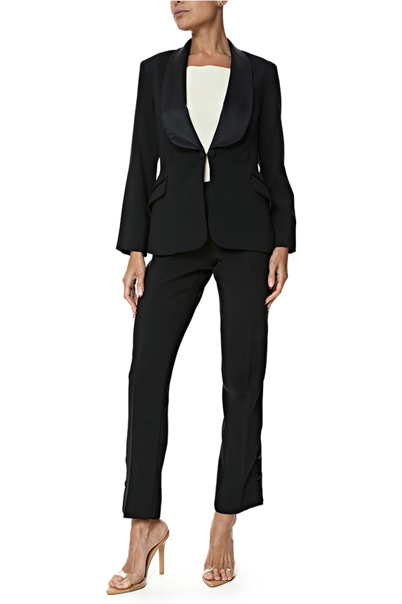 Conjunto Crepe Preto - DG76943 Folic