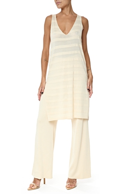 Conjunto Tricot Bege