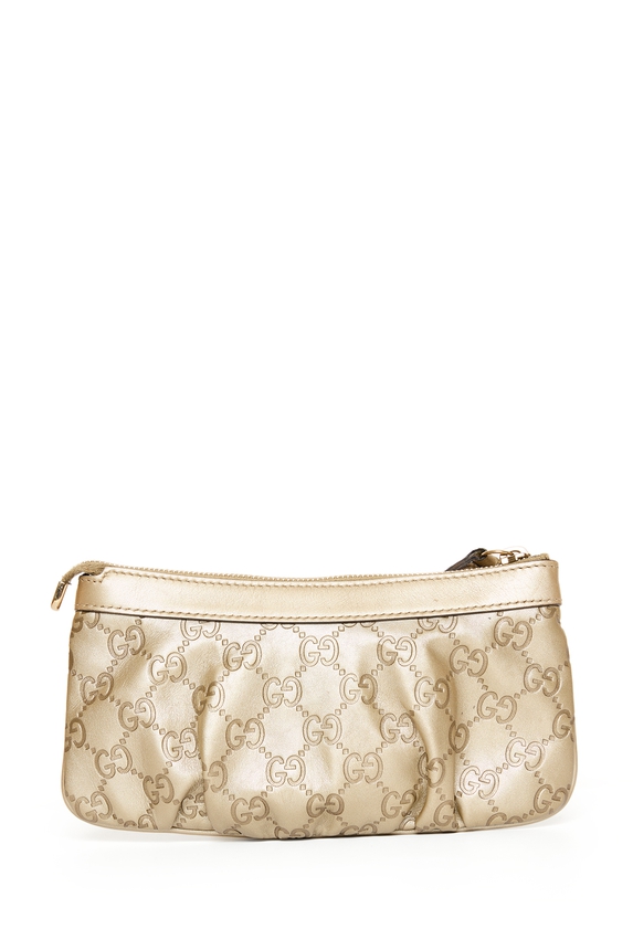 Gucci Guccissima New Britt Wristlett Gold - DG76475 Gucci