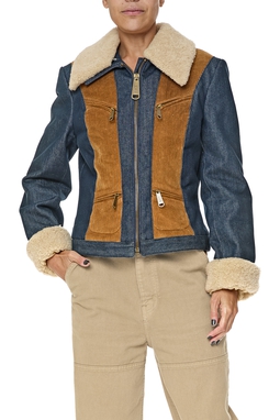 Jaqueta Jeans Estampado