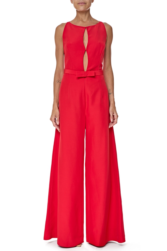 Macacão Crepe Vermelho - DG76459 Essential Collection