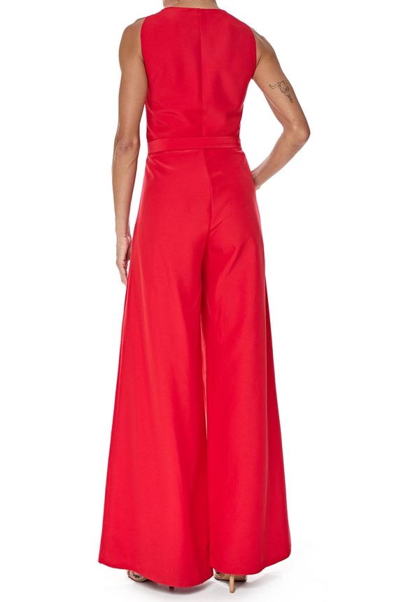 Macacão Crepe Vermelho - DG76459 Essential Collection