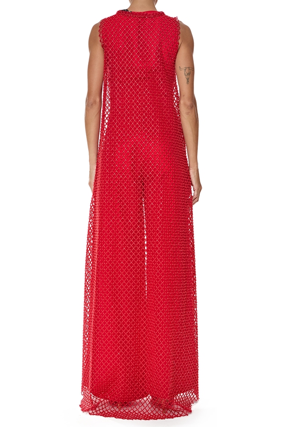 Macacão Crepe Vermelho - DG76459 Essential Collection