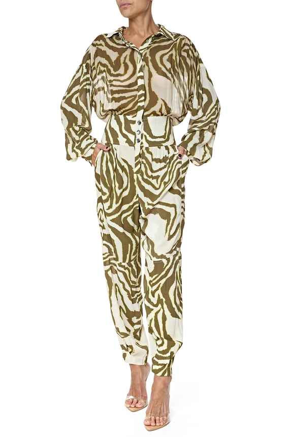 Macacão Viscose Estampado - DG76593 Animale