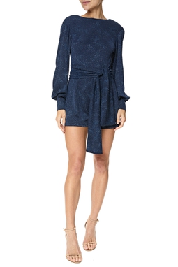 Macaquinho Lurex Azul