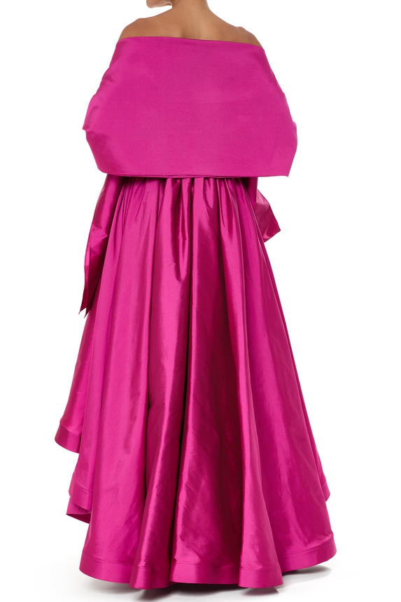 Pashmina do Vestido Longo Tafetá Rosa DG76071 - DG76070 Vanessa Simonetti