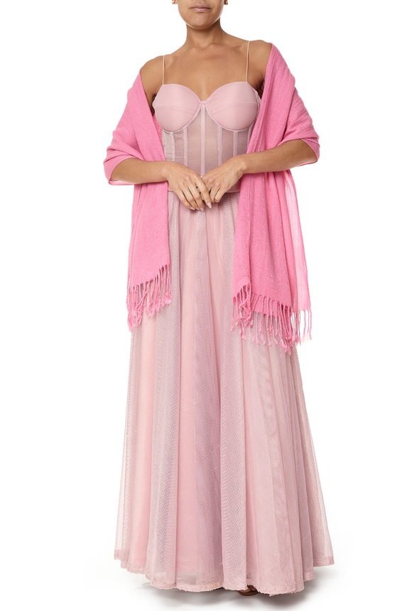 Pashmina Lã Rosa - DG75914 Curadoria Dress & Go
