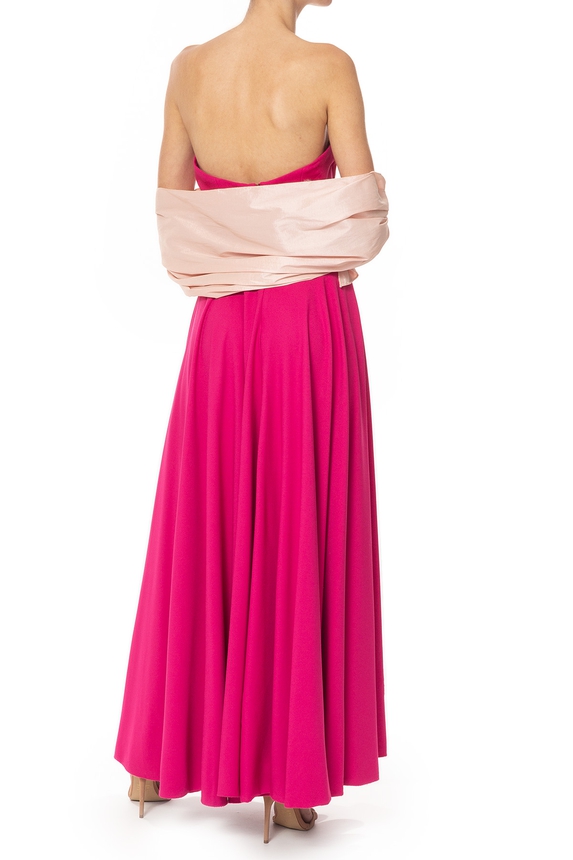 Pashmina Tafetá Rosa - DG66318 Curadoria Dress & Go