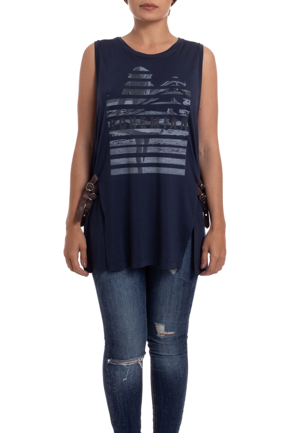 Regata Malha Azul - DG29472 Animale