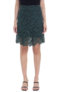 Saia Curta Algodão Verde