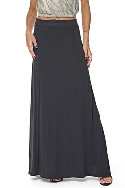 Saia Longa Jersey Preto