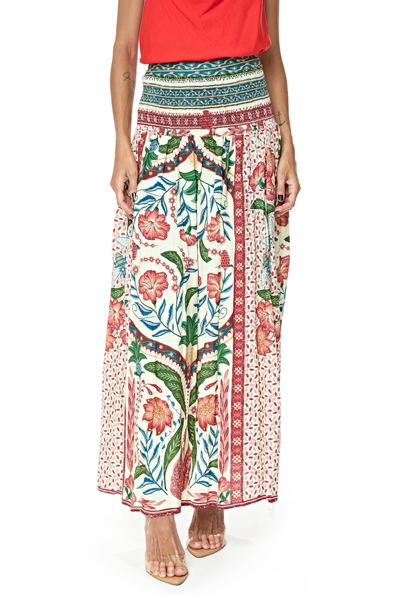 Saia Longa Viscose Estampado - DG76399 Farm