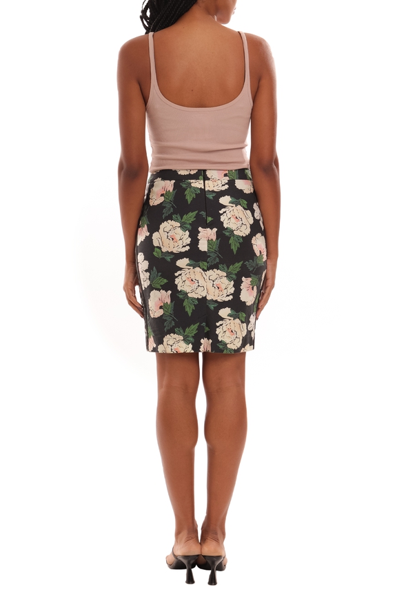 Saia Midi Algodão Estampado - DG35752 Animale