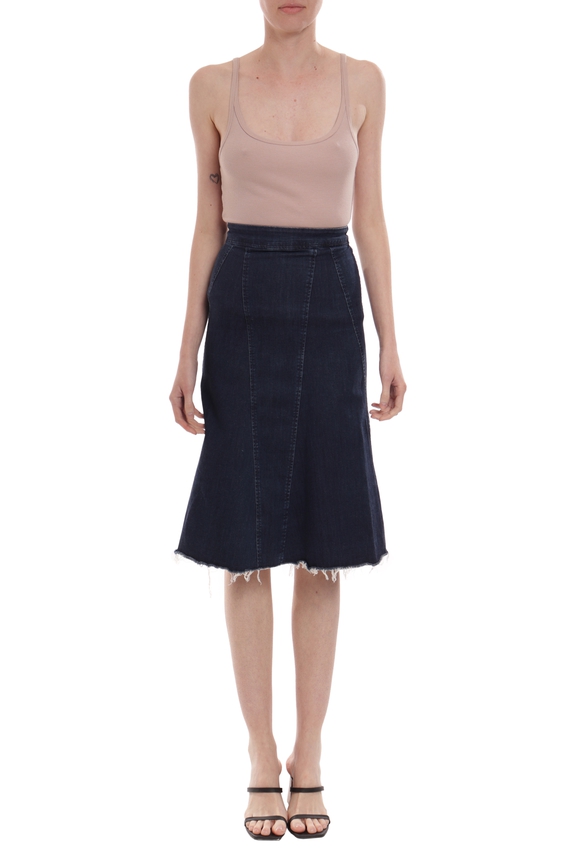 Saia Midi Jeans Azul Marinho - DG34426 Animale