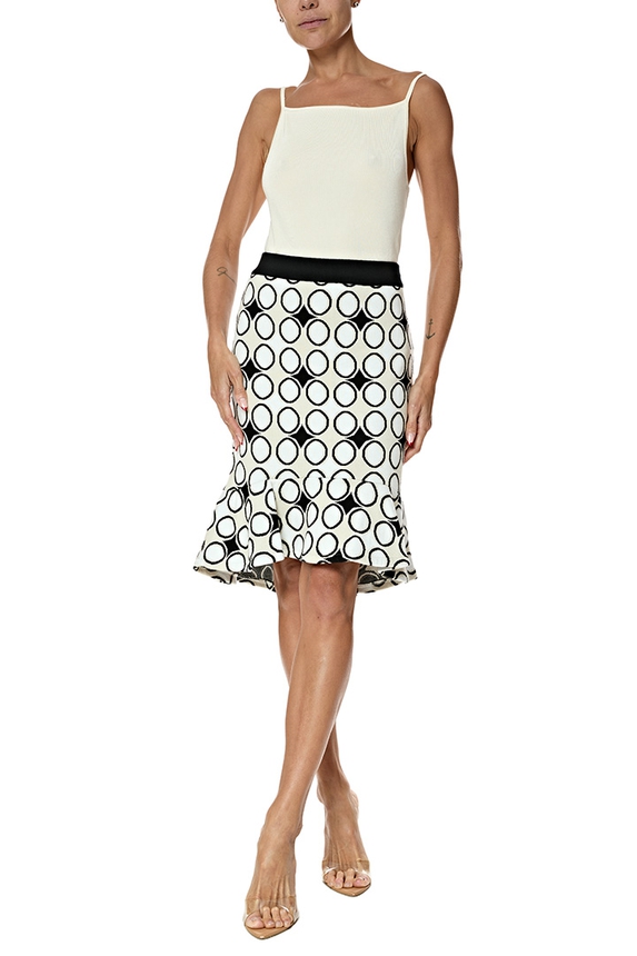 Saia Midi Tricot Estampado - DG77050 Animale