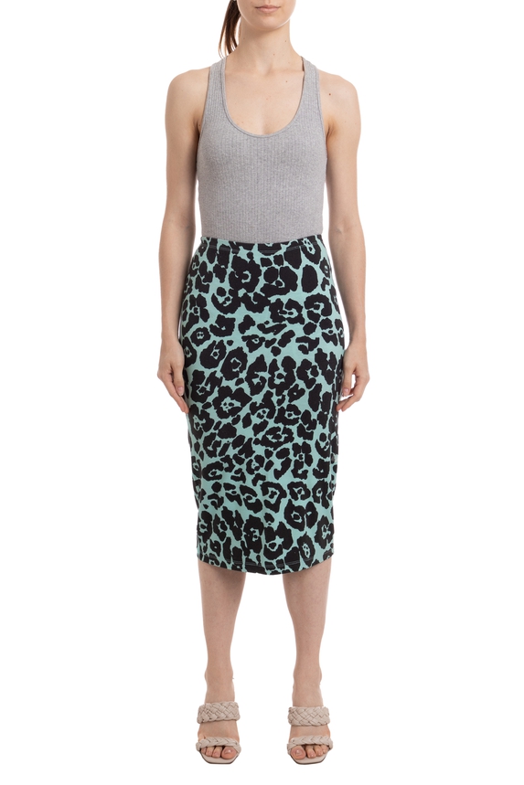 Saia Midi Viscose Estampado - DG24208 Animale