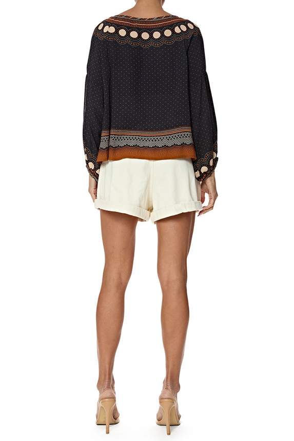 Short Algodão Bege - DG77046 Animale