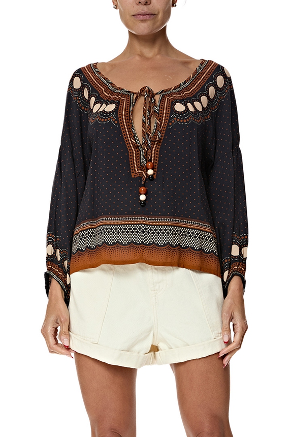 Short Algodão Bege - DG77046 Animale
