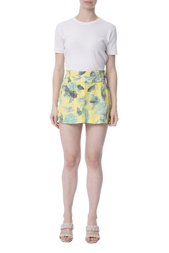 Shorts Curtos Linho Estampado - DG32552 Animale