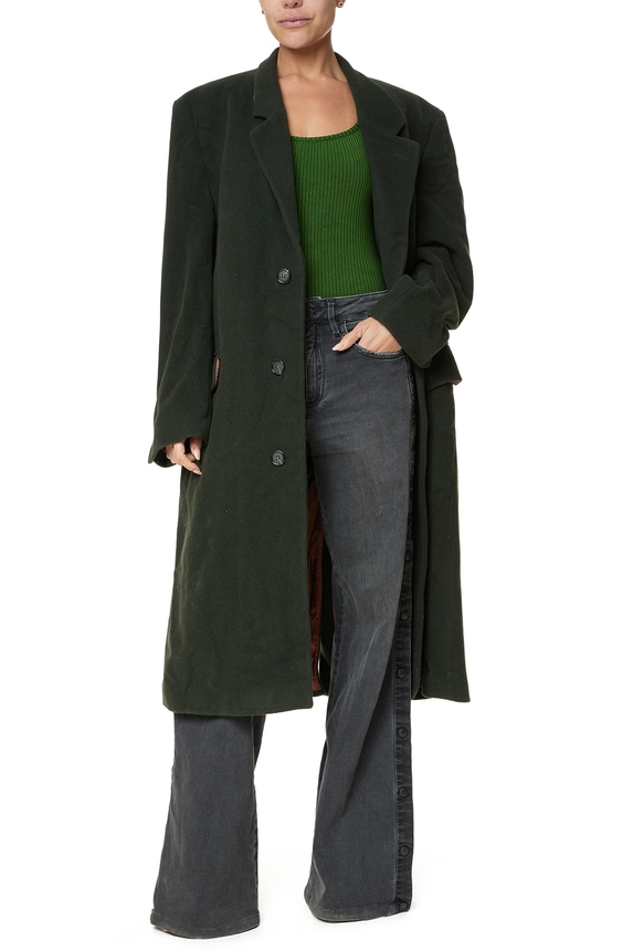Sobretudo Lã Verde - DG75744 Kasper