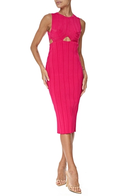 Vestido Curto Bandagem Rosa