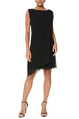 Vestido Curto Chiffon Preto