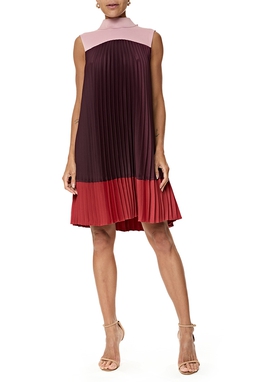 Vestido Curto Crepe Estampado