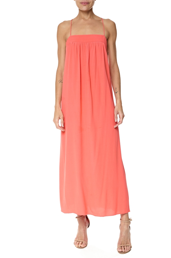 Vestido Curto Crepe Laranja - DG55031 Animale