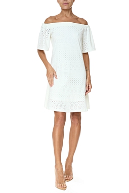 Vestido Curto Malha Branco