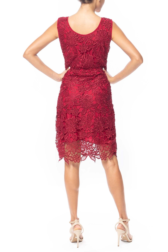 Vestido Curto Renda Vermelho - DG44087 Basic Collection
