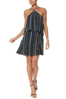 Vestido Curto Seda Estampado